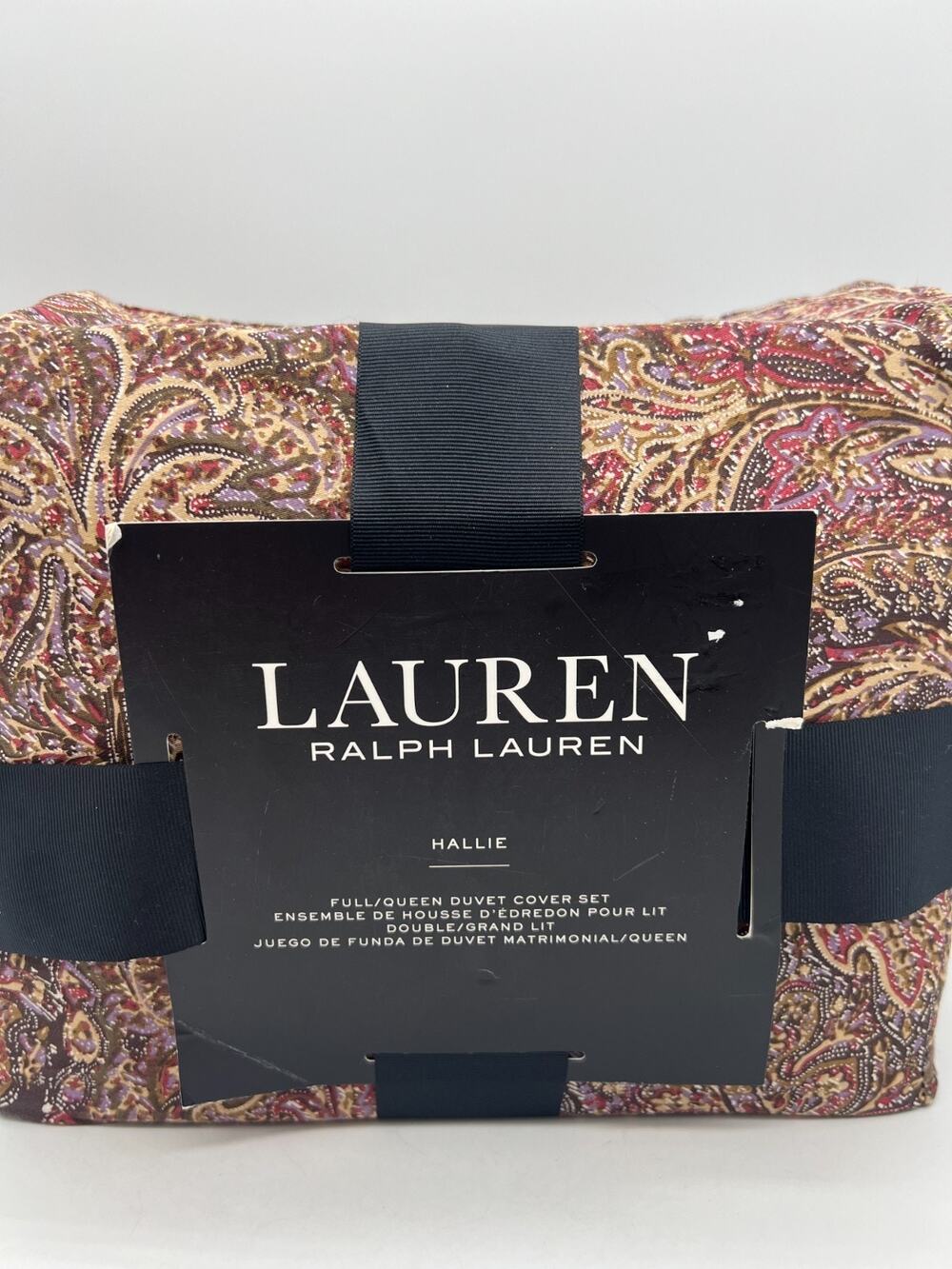 Lauren Ralph Lauren Hallie Full/Queen Duvet Cover Set 100% Cotton 2 Shams